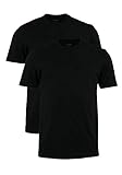 Herren T-Shirt - Doppelpack O-Neck, uni schwarz,XXXL