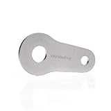 WUNDERKEY ® Einkaufswagenlöser Edelstahl – abziehbarer Einkaufswagenchip – 100% Made in Germany [Schlüssel Organizer Add-On | Schlüsselanhänger | Smart-Tool | Mini Gadget | Einkaufschip]