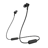 Sony WI-XB400B kabellose In-Ohr Kopfhörer (eingebauter Sprachassistent, Neckband Design, Bluetooth 5.0, NFC, Headset mit Mikrofon für Telefon & PC/Laptop) schw