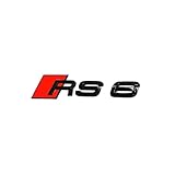 Audi 4K0853740T94 Schriftzug RS6 Aufkleber Tuning Emblem Exclusive Black Edition Logo schw