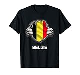 Belgien Belgie Flagge Fußball Team Fan Trikot T-S