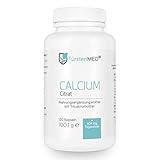 FürstenMED® Calcium Citrat Kapseln - Reines Calciumcitrat - 120 Kapseln aus Deutschland - Vegan und ohne Z