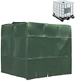 UISY IBC Tank Abdeckung mit Lochauschnitt, Wassertank Abdeckplane, IBC Tank Abdeckung, Schutzhülle Schutzhaube Schutzplane UV-Folie IBC-Tank Regenwassertank B