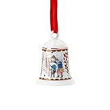 Hutschenreuther Porzellanglocke 2021' Weihnachtsgaben 7 cm Weihnachtsglocke, Porzellan, Mehrfarbig