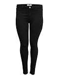 ONLY Carmakoma Carthunder Push Up Reg Skinny Jeans Noos, Noir (Black Black), W36 (Herstellergröße: 46) D