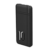 JONKUU Tragbares Ladegerät, 10000 mAh, Powerbank, schnelles Aufladen, externer Akku, 2 Anschlüsse, 4,8 A Ausgang, Backup für iPhone, Samsung, Android, Handy, Nintendo Switch und Tab