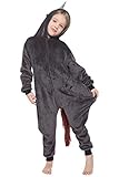 corimori 1851 Ruby Punk-Einhorn Kinder Jungen Mädchen Onesie Jumpsuit Anzug Kostüm Verkleidung (Gr. 110-130cm) Schw