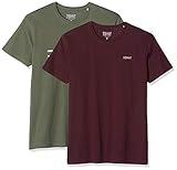 ESPRIT Herren 010EE2N312 T-Shirt, Grün (Khaki Green 350), Medium (Herstellergröße:M)