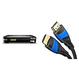 sky vision UHD 3000 HD+ Digitaler UHD Satellitenreceiver & KabelDirekt – 1,5 m – 4K HDMI-Kabel (4K@120Hz & 4K@60Hz – High Speed mit Ethernet, kompatibel mit HDMI 2.0/1.4, Schwarz)