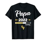 Papa Loading 2022 Werdender Vater Baby Geburt Daddy to Be T-S