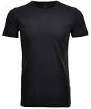 Ragman 2 T-Shirt Doppelpack Bodyfit mit Rundhals-Ausschnitt 48057, Größe:XL, Farbe:schw