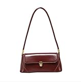 Damen Vintage Schultertasche Clutch Handtasche Unterarmtasche Retro Klassische börse mit S