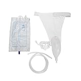Urinsammler aus Silikon mit Urin Kathoterbeuteln, Silikon Urin Sammelbeutel, atmungsaktiver, auslaufsicherer, für Männer, Frauen, ältere Menschen mit Inkontinenz (männlich)