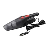 TISHITA Handheld Autostaubsauger Trocken- und Nassgebrauch 6000PA Tragbar Abnehmbare Leistungsstarke Zyklonabsaugung für Heimsitze Stühle Büro Autoteile - Kabelgebunden Schw