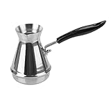 MPOQZI Butterschmelztopf Kaffeeutensilien Küchengeräte Europäischer Langer Griff Mokka-Topf Edelstahl Türkische Kaffeek
