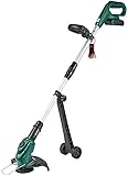 LXNQG Hedge Trimmer Hedge Cutter Cordless Hedge Trimmer mit 20V Lithium-Ionen-Batterie-Teleskopstange für Gras oder Rasenanbau w