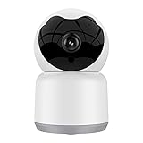 Mungowu Schwenk Neige WLAN üBerwachungs Kamera Tuya 2MP Zwei Wege Audio Nachtsichtfunktioniert für Alexa und Assistant (EU Stecker)