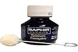 Saphir Lederfarbe Glatt & Velour, schw