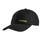 HEAD Unisex Jugend Kids Light Function Cap Tonal Tennis, schwarz/gelb, Einheitsgröß