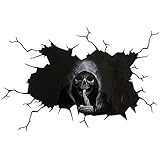 PAPU Halloween Autoaufkleber- 3D Erschreckend Peeking Geist Auto-Heckfensteraufkleber Vinyl Fenster Aufkleber(40 * 30 cm)