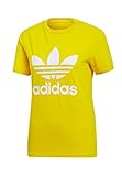 adidas Damen T-Shirt Trefoil Tee, Yellow, 42, ED7495