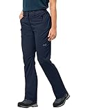 Jack Wolfskin Damen Activate Light Pants Women Wasserabweisend Elastisch Atmungsaktiv Windabweisend Outdoor Softshell, Wanderhose Hose, Midnight Blue, 36