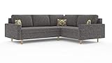 Sofini Ecksofa Etna II mit Schlaffunktion! Best ECKSOFA! Eckcouch mit Bettkästen! Best ECKSOFA (Lux 06 Rechts)