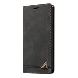 Hülle für Xiaomi Mi 11 Ultra, Informationen Schützen [HF-Abschirmung] Schutzhülle,Unsichtbare Magnetische Elegante Retro Handyhülle für Xiaomi Mi 11 Ultra Hülle-Schw