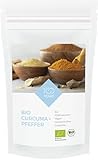 100years - Bio Curcuma + Pfeffer 100g - 100% BIO-Qualität (DE-ÖKO-003) - Vegan - ohne Zusätze - auch für Curcuma Latte/Goldene M