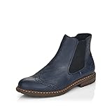Rieker Damen Schlupfstiefel 71072, Frauen Stiefel,Ladies,Boots,Winterstiefel,Winterschuhe,uebergangsschuhe,Woman,blau (14),39 EU / 6 U