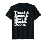 Heavy Metal Musik Fanliste Thrash Speed Doom Death Black T-S