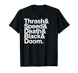 Heavy Metal Musik Fanliste Thrash Speed Doom Death Black T-S