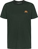 ALPHA INDUSTRIES Basic Small Logo T-Shirt (M, Dark Petrol)