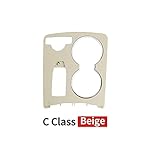 Zhong Ying Mittelkonsole Getränkehalter Verkleidung passend für Mercedes-Benz W204 C-Klasse 2046800307 X204 GLK-Klasse 20468002308 (Farbe: C-Klasse (Beige))