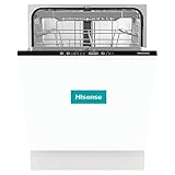 Hisense HV661C60 Vollintegrierbare Geschirrspülmaschine/ 16 Maßgedecke/ Bürstenloser PowerDrive-Motor/ TotalDry/ AquaStop/ 60 cm/ Weiß