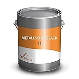 BEKATEQ LS-570 Metallschutzlack 4in1 Metallfarbe, 1l Anthrazitgrau I Grundierung + Rostschutzfarbe + Zwischenanstrich + Deckanstrich I Für Dach, Fenster, Türen, Z