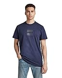 G-STAR RAW Herren Tape Detail Loose T-Shirt, Blau (Servant Blue C336-1475), S