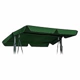 XZJJZ Outdoor Swing Baldachin Ersatz Wasserdichte staubdichte Veranda Spitzenabdeckung Sitze Möbel für Hausgarten liefert grü
