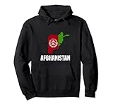 Afghanische Flagge Länderumriss Afghanistan Pullover H
