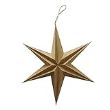 RiloStore XL Stern Hänger 3D Fensterdeko Weihnachtsdeko Dekostern Raumdeko Papierstern Weihnachtsstern Zimmerdeko 30