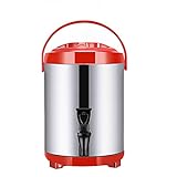 Edelstahl Heißwasserspender Wasserspender, Große Kapazität Thermoskanne Thermobehälter Kaffeekanne für Warmhalten von Glühwein, Wasser, Kaffee, Tee, 6L/8L/10L/12L/14L/18L/20L