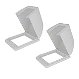 Fielect Wetterfeste Steckdosenabdeckung für Nachrüstung, Verkleidungskonstruktion, weiß, 86, Typ 98 x 125 x 75 mm, 2 Stück