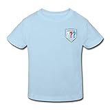 Spreadshirt Die DREI Fragezeichen Kids Logo Tasche Kinder Bio-T-Shirt, 152, Hellb