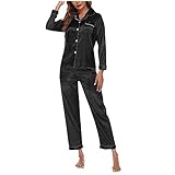 Pyjama Damen Home Wear Pyjamas Damen Zweiteiliger Anzug Langarm Hosen Pyjama Set Homew