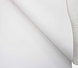 tukan-tex Kunstleder Möbel Textil Meterware Polster Stoff PU Soft (Weiß)