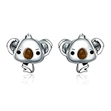 JUSTZHIQIANG Mädchen-Ohrring. Tier Nette Koala Bär Ohrringe Damen Schmuck Geschenk