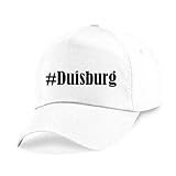 Reifen-Markt Base Cap Hashtag #Duisburg Größe Uni Farbe Weiss Druck Schw
