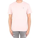 Tommy Hilfiger Herren TJM Overwashed Tee T-Shirt, Rosa (Peachskin 698), Large (Herstellergröße:L)