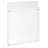 DIN A4 Wandprospekthalter aus Acrylglas mit kleiner Fülltiefe (23mm) - Zeigis® / Wandhalter/Dokumentenhalter/Zeitschriftenhalter/Broschürenhalter/Transp