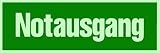 Notausgang Schild selbstklebend und nachleuchtend BGV A8